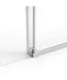 Paroi de douche frontale, 1 fixe et 1 coulissante Twenty