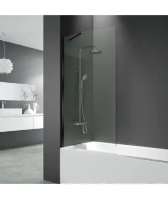 Paroi de baignoire fixe noire à panneau unique GME en Melonbath | Écrans de salle de bains | Offres