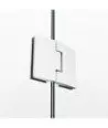 Paroi de douche 1 fixe plus 1 pivotant sans fermeture Verre Glass