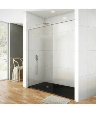 Paroi de douche fixe avec barre parallèle GME en Melonbath | Écrans de salle de bains | Offres