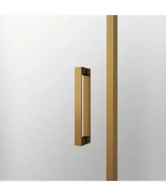 Paroi de douche d'angle coulissant en or brossé Twenty