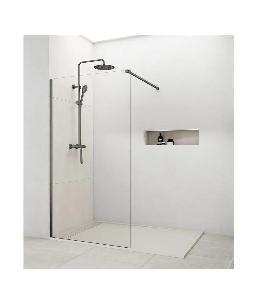 Paroi de douche fixe en titane Screen Paroi de douche fixe en titane Screen GME en Melonbath | Écrans de salle de bains | Offres