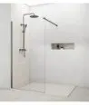 Paroi de douche fixe en titane Screen