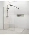 Paroi de douche fixe en titane Screen