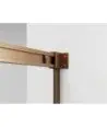 Paroi de douche en cuivre, 1 fixe et 1 coulissante Basic