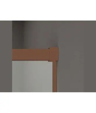 Paroi de douche en cuivre, 1 fixe et 1 coulissante Basic