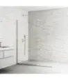 Paroi de douche fixe en nickel Screen