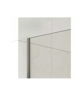 Paroi de douche fixe en nickel Screen