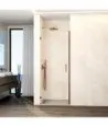 Paroi de douche 1 porte avec charnières murales en cuivre Glass