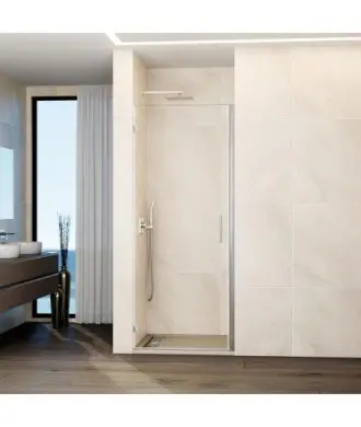 Paroi de douche 1 porte avec charnières murales Glass