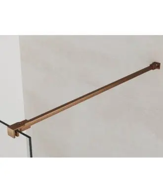 Paroi de douche fixe en cuivre plus Paroi de douche pliant