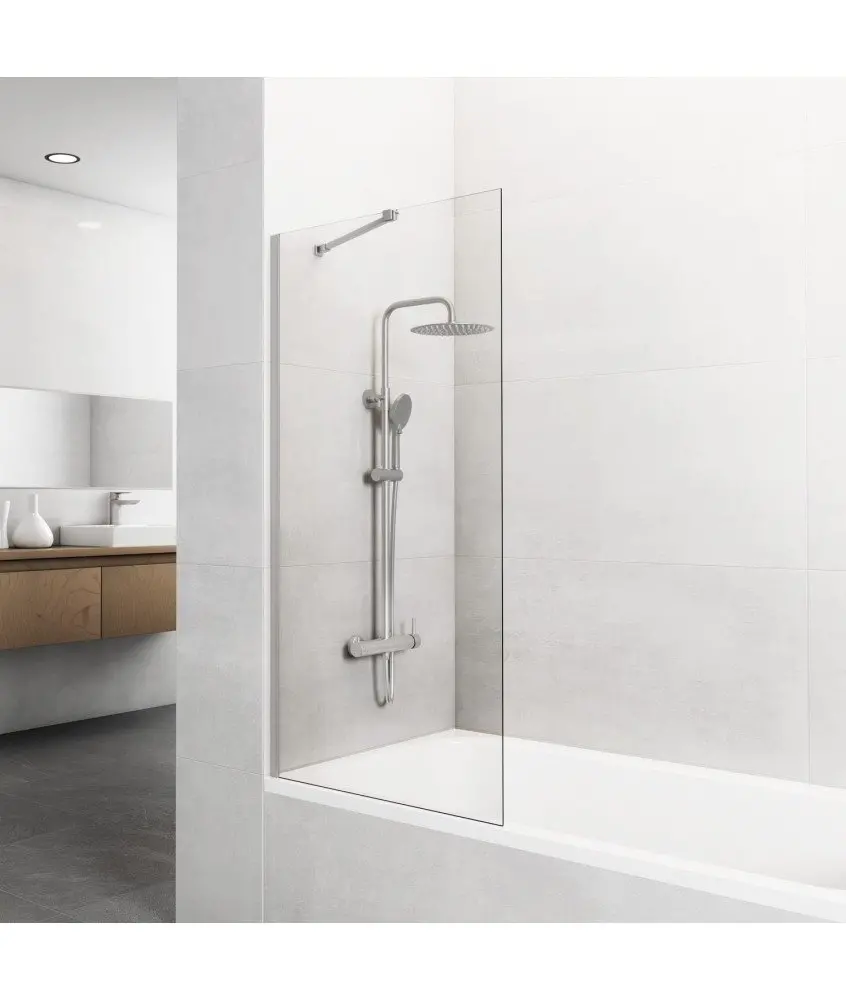 Pare-baignoire fixe en nickel Pare-baignoire fixe en nickel GME en Melonbath | Écrans de salle de bains | Offres