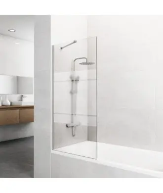 Pare-baignoire fixe en nickel