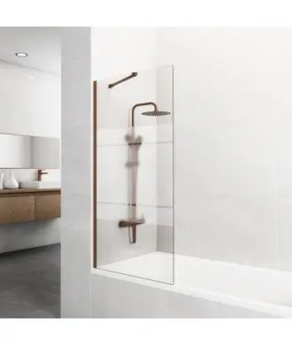 Pare-baignoire fixe en cuivre