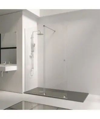Paroi de douche fixe avec porte coulissante Bron Free
