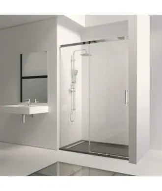 Paroi de douche fixe avec porte coulissante Treban Torvisco en Melonbath | Écrans de salle de bains | Offres