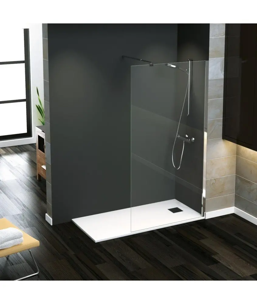 Paroi de douche fixe 6 mm Rimini Paroi de douche fixe 6 mm Rimini Torvisco en Melonbath | Écrans de salle de bains | Offres