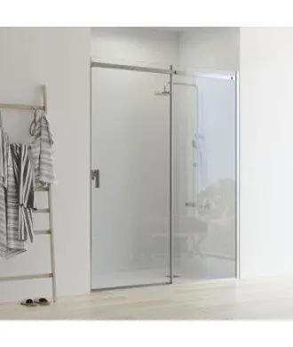 Paroi de douche 1 fixe plus 1 porte coulissante Ebro