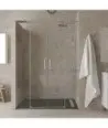 Paroi de douche frontale 2 fixe 2 coulissante Treban
