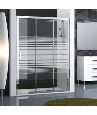 Paroi de douche 1 fixe + 2 portes coulissantes Nantes