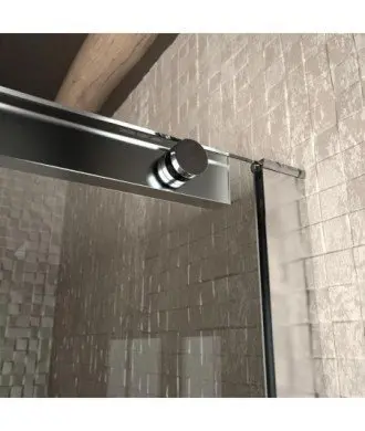 Paroi de douche 1 fixe plus 1 coulissante Luna 8 mm | Luna LU102