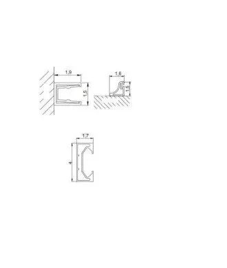 Paroi de douche 1 fixe plus 1 coulissante Luna 8 mm | Luna LU102