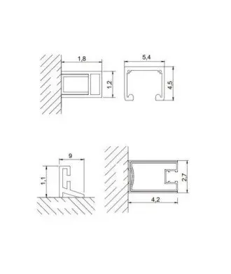 Paroi de douche avec 2 portes coulissantes Betty | Melonbath