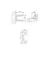 Paroi de douche rectangulaire 2 fixes + 1 coulissante Luna
