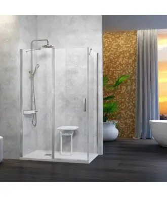 Paroi de douche fixe et rabattable plus côté fixe | Nardi N508 16