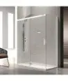 Paroi de douche blanc rectangulaire Glasé | Melonbath GS103