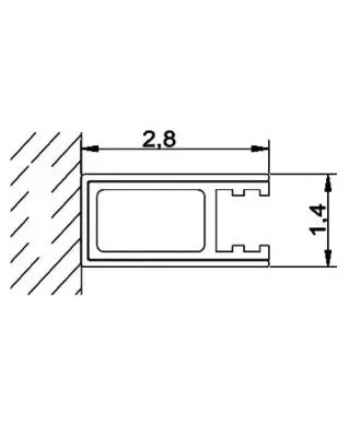 Paroi de douche fixe à carrés noirs | FR103 Melonbath