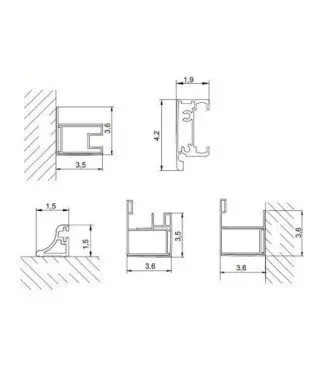 Paroi de douche coulissante rectangulaire Yoko ® Modèle YK103