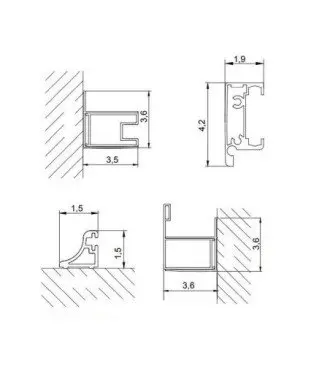 Paravent d'angle 2 fixes plus 2 coulissants ® Yoko Modèle YK607
