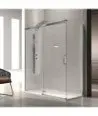 Paroi de douche rectangulaire à côté fixe Glasé