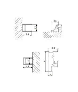 Paroi de douche angulaire coulissante | Glasé Kassandra