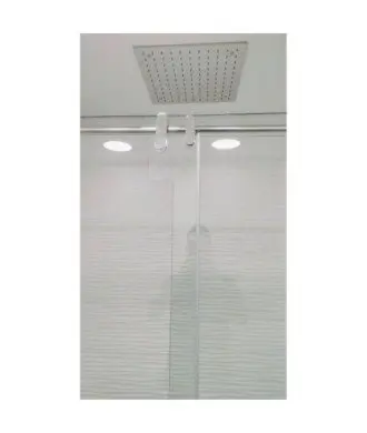 Façade fixe + coulissante inox | Melonbath LM102