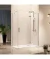 Paroi de douche rectangulaire avec porte pliante battante Nardi