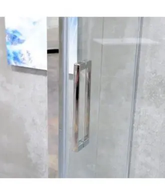 Paroi de douche fixe et coulissante acero inox Luka