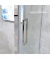 Paroi de douche fixe et coulissante acero inox Luka
