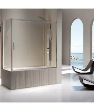 Pare-baignoire 3 vantaux plus côté fixe | Kaarol KA153