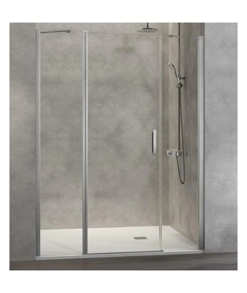 Paroi de douche fixe plus porte pliante plus Nardi fixe Kassandra en Melonbath | Écrans de salle de bains | Offres