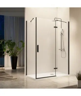 Paroi de douche fixe et pivotante plus côté fixe Nardi